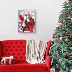 Santa's Greetings Canvas Art Print