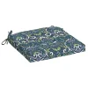 Sapphire Aurora Damask Luxe Outdoor Seat Cushion