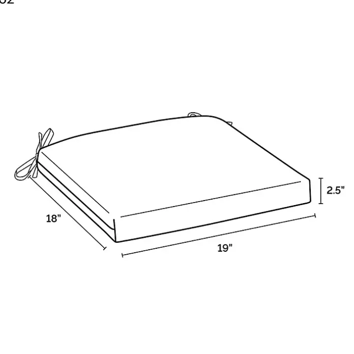 Sapphire Aurora Damask Luxe Outdoor Seat Cushion
