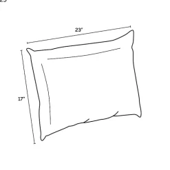 Sapphire Aurora Stripe Outdoor Lumbar Pillow