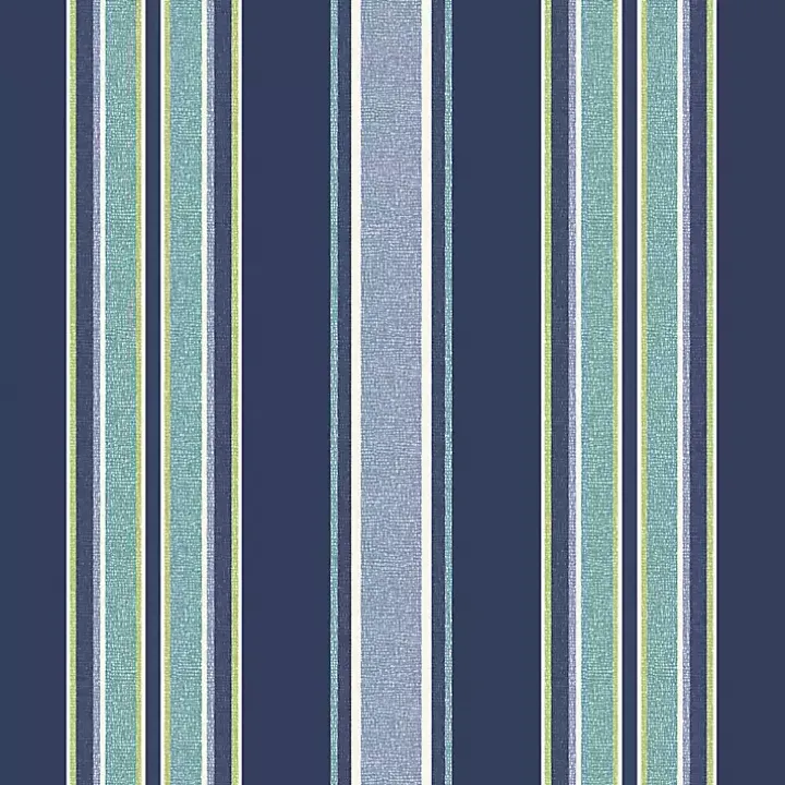 Sapphire Aurora Stripe Outdoor Lumbar Pillow