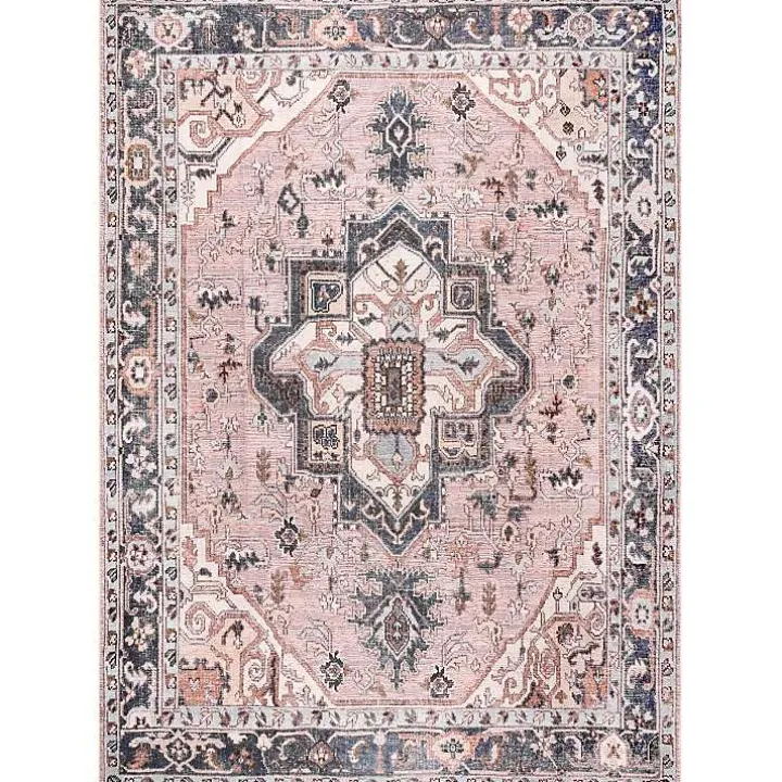 Sasha Medallion Washable Area Rug, 4x6