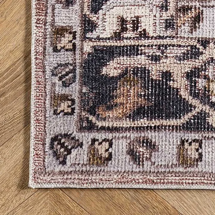 Sasha Medallion Washable Area Rug, 4x6