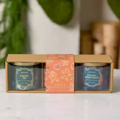 Scents of the Holidays Jar Candles, Set of 3