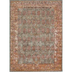 Sea Blue Eaton Transitional Area Rug, 6x8