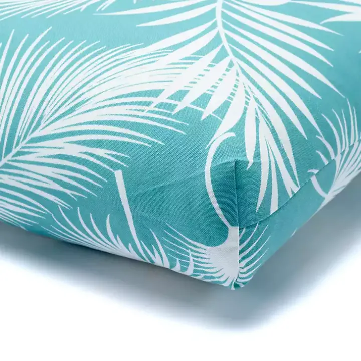 Seafoam Floral Outdoor Chair Cushion