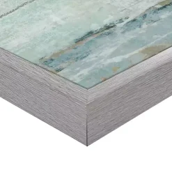 Seafoam Framed Canvas Art Prints, Set of 2