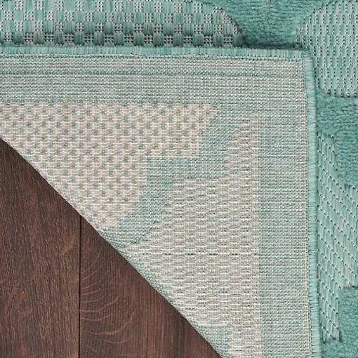 Seaglass Trellis Outdoor Area Rug, 5x7