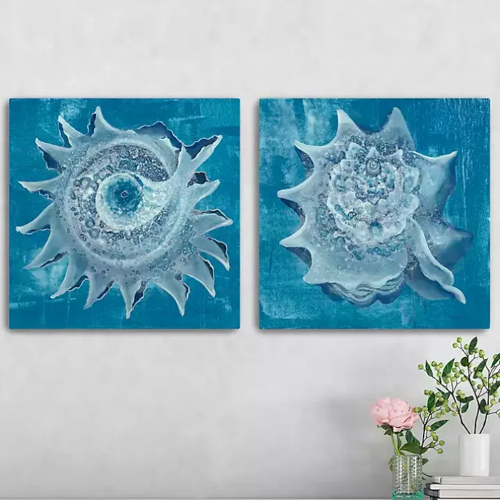 Seashore Canvas Art Prints, Set of 2