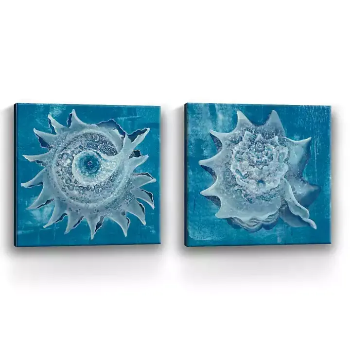 Seashore Canvas Art Prints, Set of 2