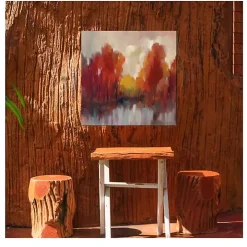 Shades of Fall Outdoor Canvas Art Print