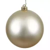 Shatterproof Champagne Ball Ornaments, Set of 6