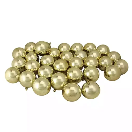 Shatterproof Shiny Gold 32-pc. Ornaments