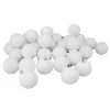 Shiny White Shatterproof Ball Ornaments, Set of 60