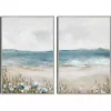 Shoreline Slepndor Framed Canvas Art Prints