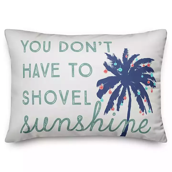 Shovel Sunshine Pillow