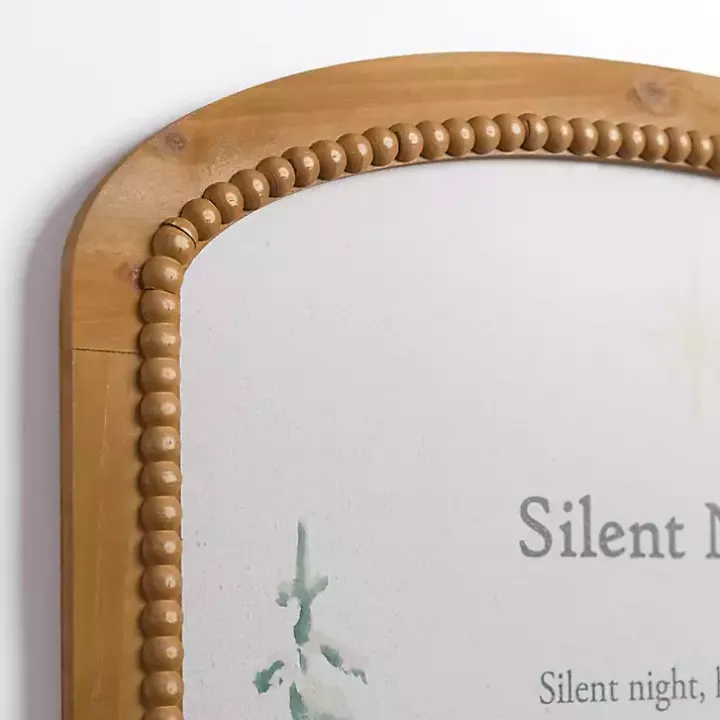 Silent Night Arch Beaded Wall Plaque