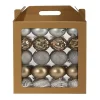 Silver and Gold Shatterproof Ornaments, Set of 40