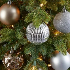 Silver and Gold Shatterproof Ornaments, Set of 40