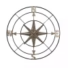 Silver Compass Rose Outdoor Plaque