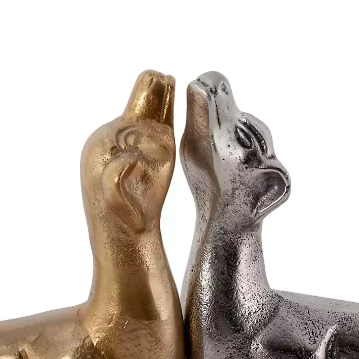 Silver Dachshund Figurine