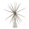 Silver Glitter Starburst Tree Topper