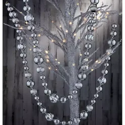Silver Mercury Ball Tree Garland