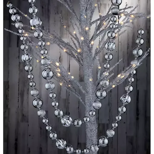 Silver Mercury Ball Tree Garland