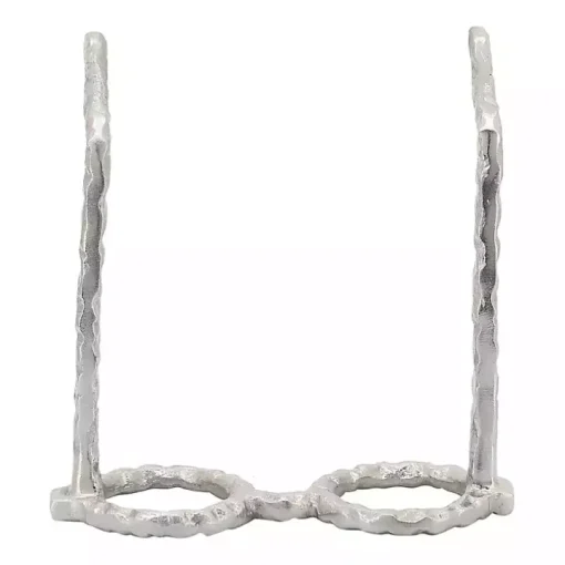 Silver Round Eye Glasses Sculpture
