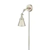 Silver Swing Arm Wall Sconce