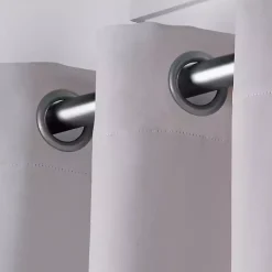 Silver Twill Blackout Curtain Panel Set, 84 in.