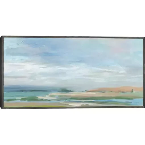 Sky From The Bay Framed Canvas Art Print