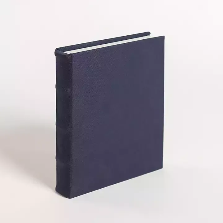 Small Navy Blue Linen Book Box