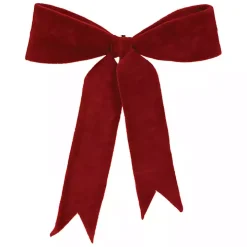 Small Red Velvet Christmas Bows, Set of 2