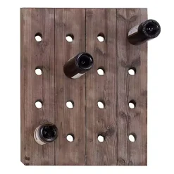 Small Rustic Barn Wood Wine Bottle Holder