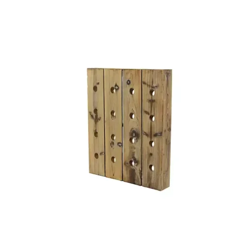 Small Rustic Barn Wood Wine Bottle Holder
