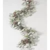 Snow Dusted Eucalyptus and Pinecone Garland