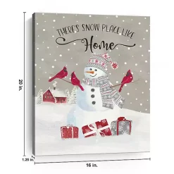 Snowman Home Christmas Wall Plaque