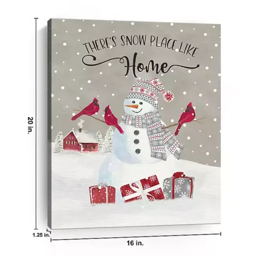 Snowman Home Christmas Wall Plaque