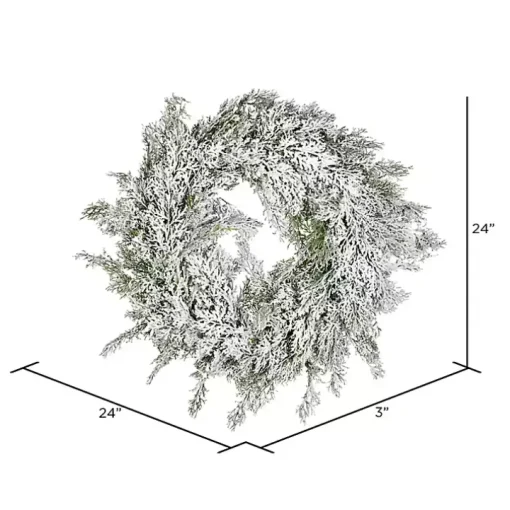 Snowy Cedar Wreath