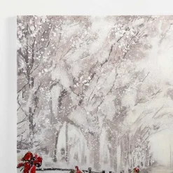 Snowy Drive Canvas Art Print