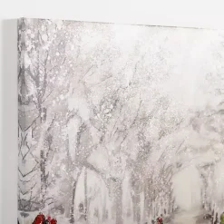 Snowy Drive Canvas Art Print