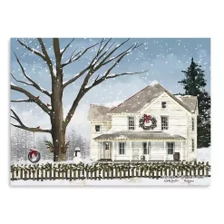 Snowy Grandma's House Canvas Art Print, 40x30 in.