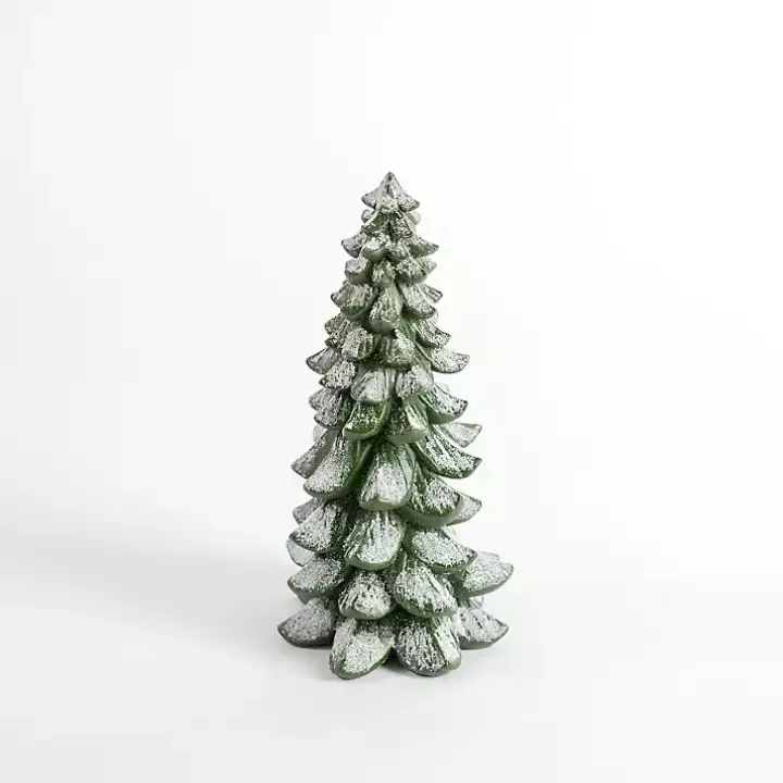 Snowy Green Tiered Christmas Tree, 14 in.