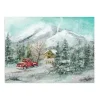 Snowy Landscape Canvas Art Print