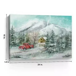 Snowy Landscape Canvas Art Print