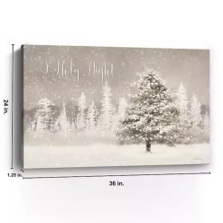 Snowy O Holy Night Canvas Art Print