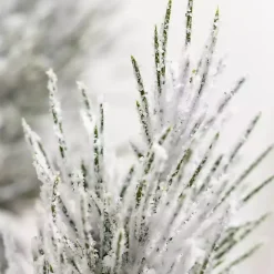 Snowy Potted Mini Pine Trees, Set of 2