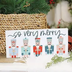 So Very Merry Nutcracker Wall Plaque