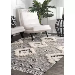 Sofia Moroccan Fringe Area Rug, 5x8